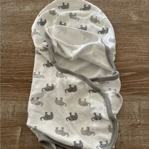 Preowned baby swaddler with elephant print